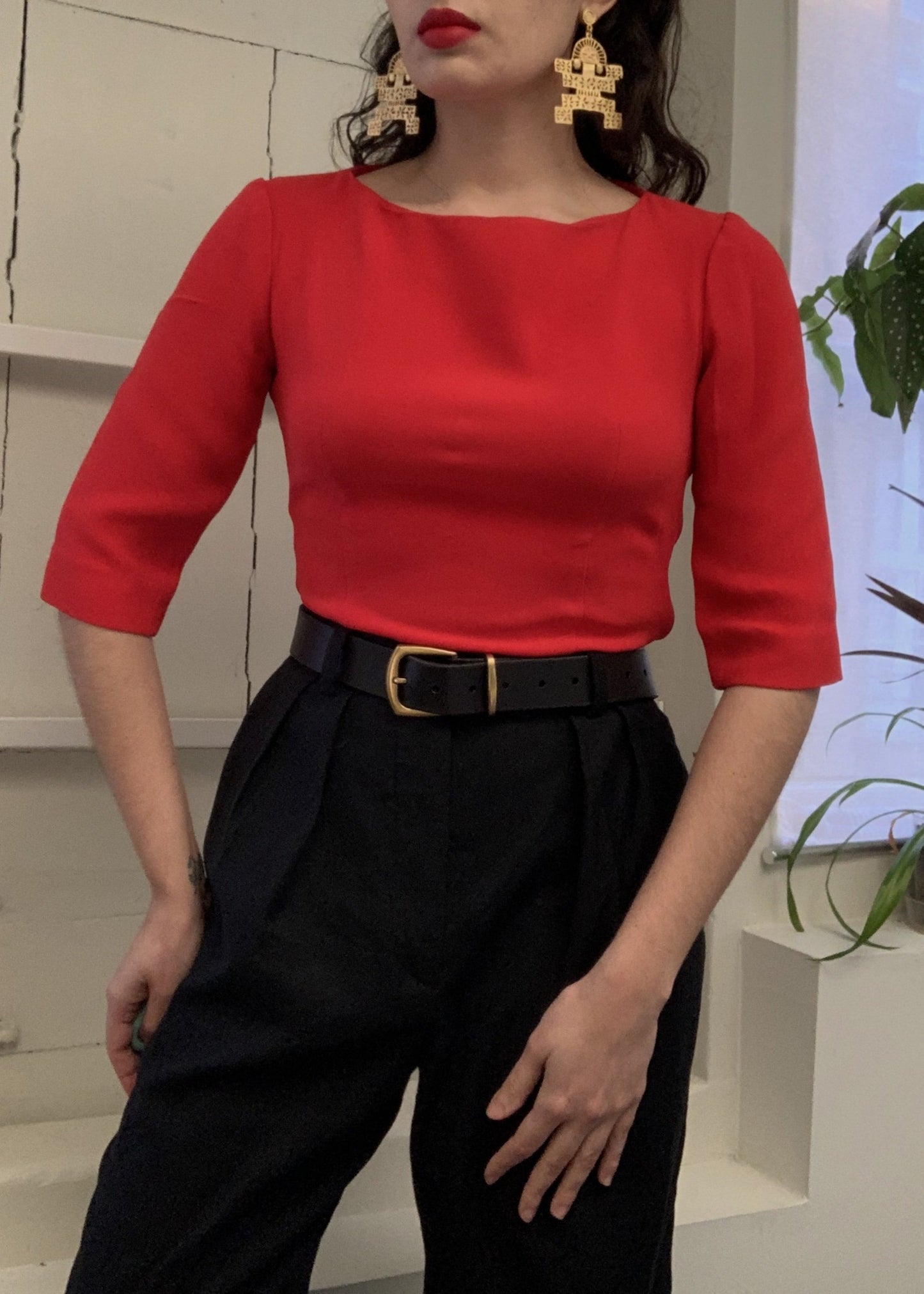 Suit of Lights Handmade Repurposed Silk Blouse 3