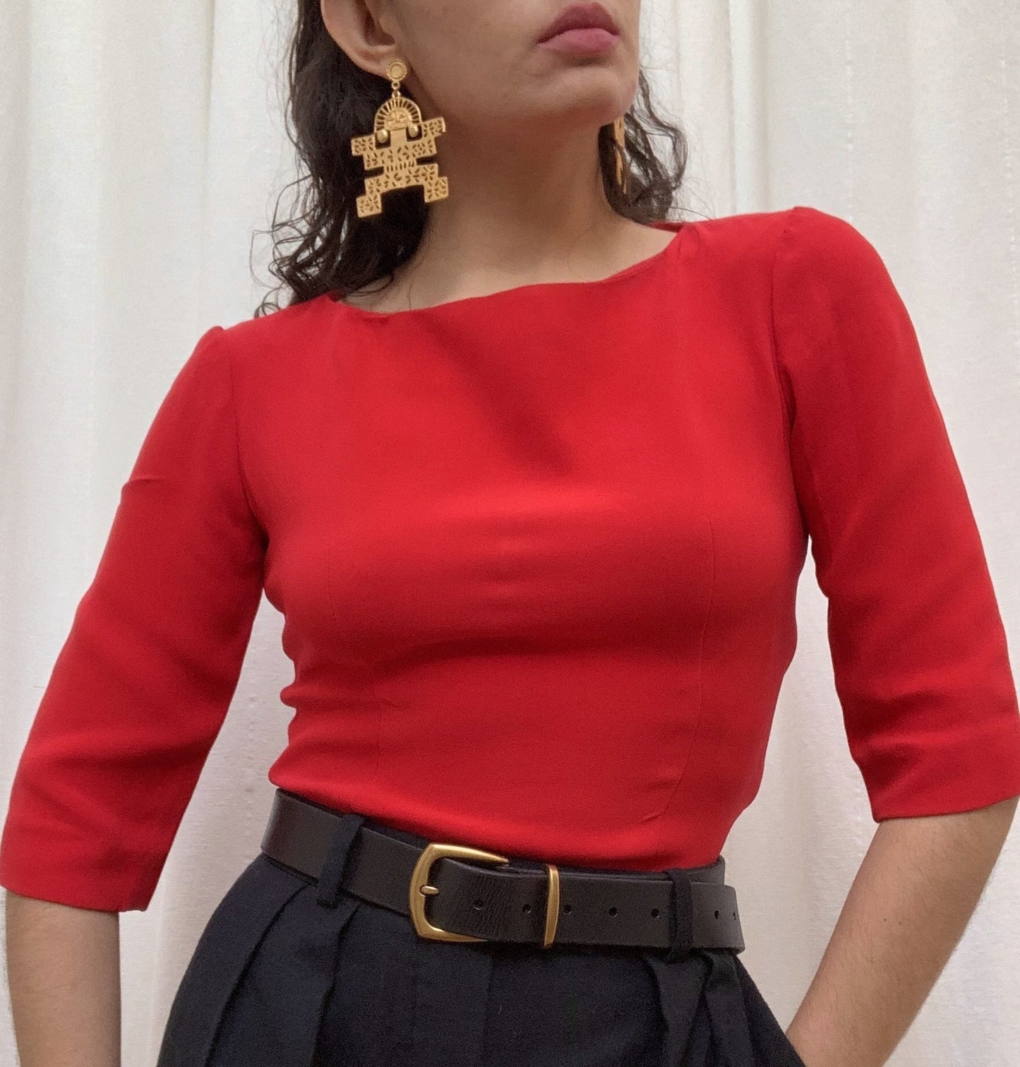 Suit of Lights Handmade Repurposed Silk Blouse 2