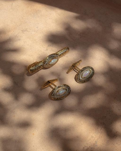 Suit of Lights Vintage Romantic Cufflink Set 1