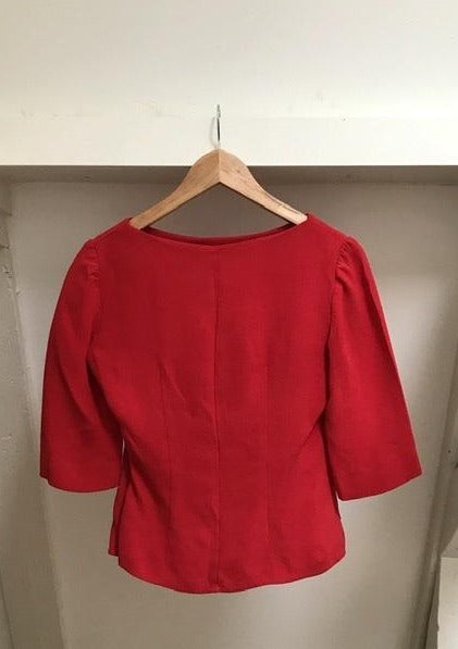 Suit of Lights Handmade Repurposed Silk Blouse 6
