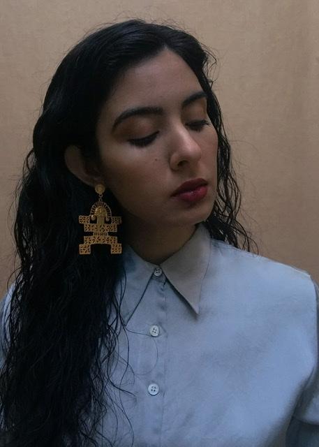 Suit of Lights Artisanal Precolombian Style Jaguar Earrings 3