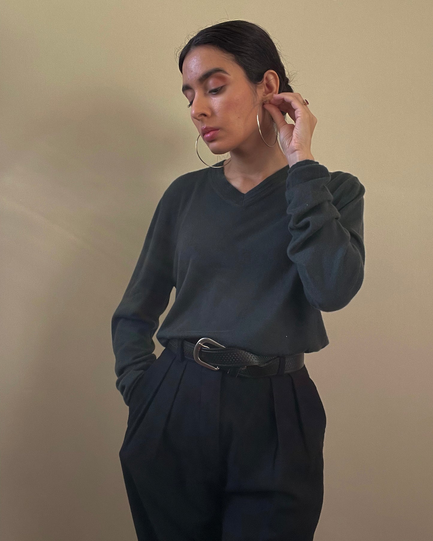 Vintage Designer Marni Green Cashmere Pullover Sweater