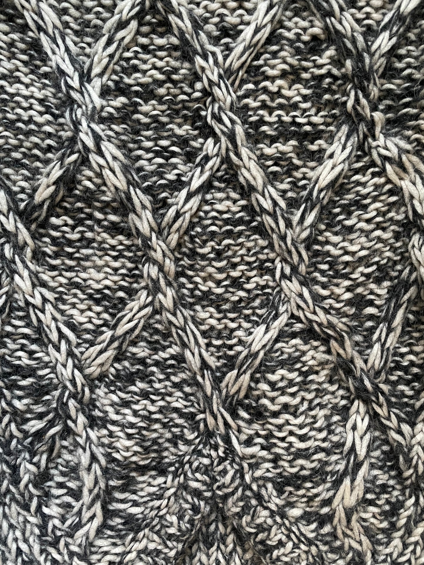 Vintage Chunky Grey Mohair Sweater