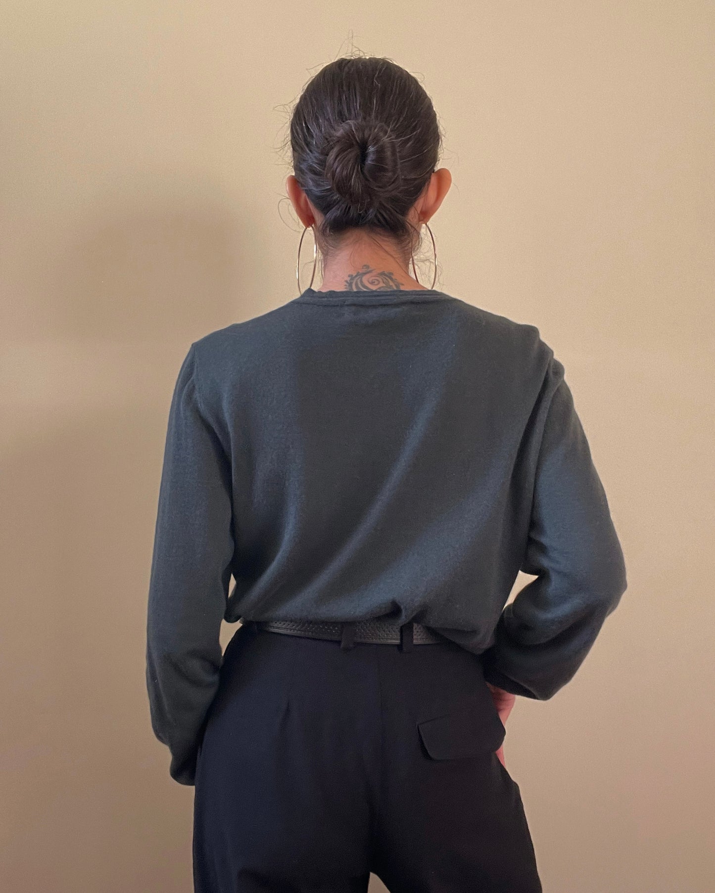 Vintage Designer Marni Green Cashmere Pullover Sweater