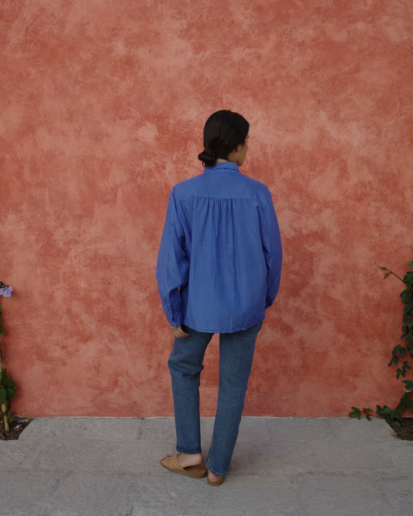 Vintage Structured Silk Blouse