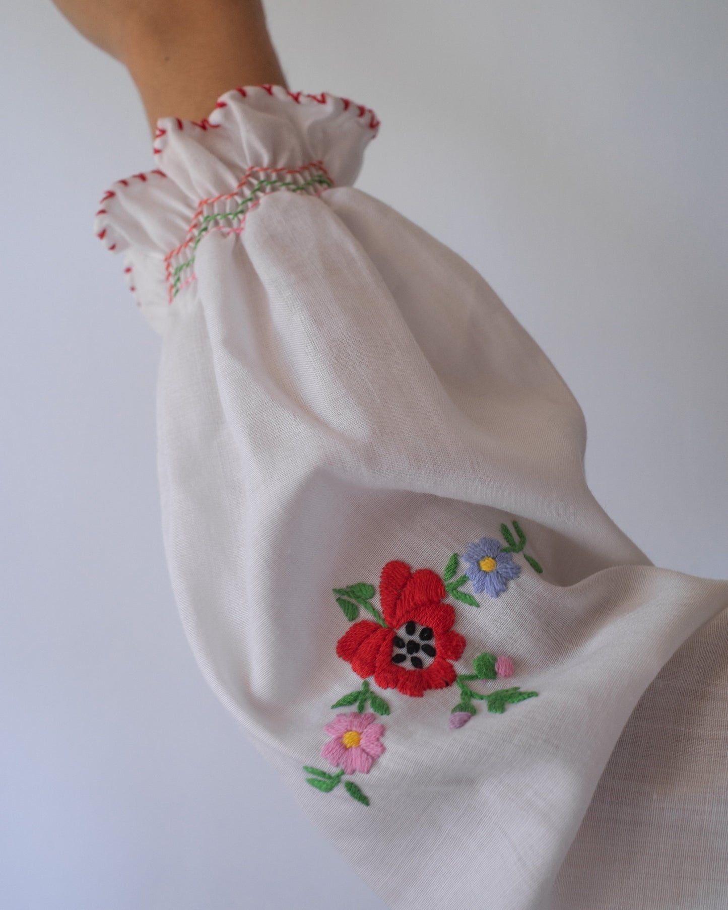 Suit of Lights Vintage Floral Cotton Blouse 4