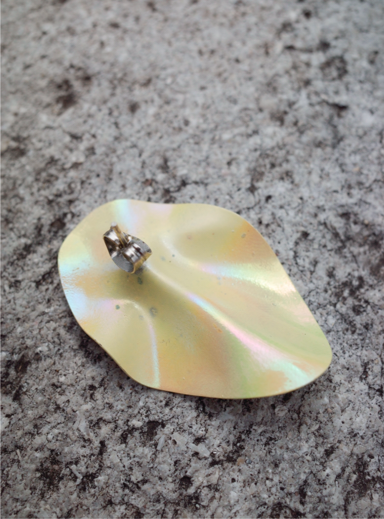 Vintage Iridescent Mermaid Earrings