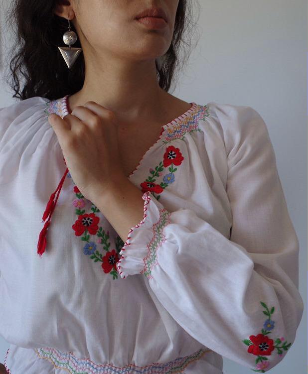 woman wearing earring