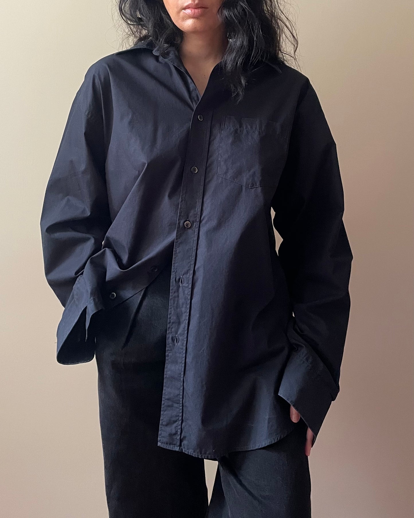 Vintage Banana Republic Black Cotton Shirt