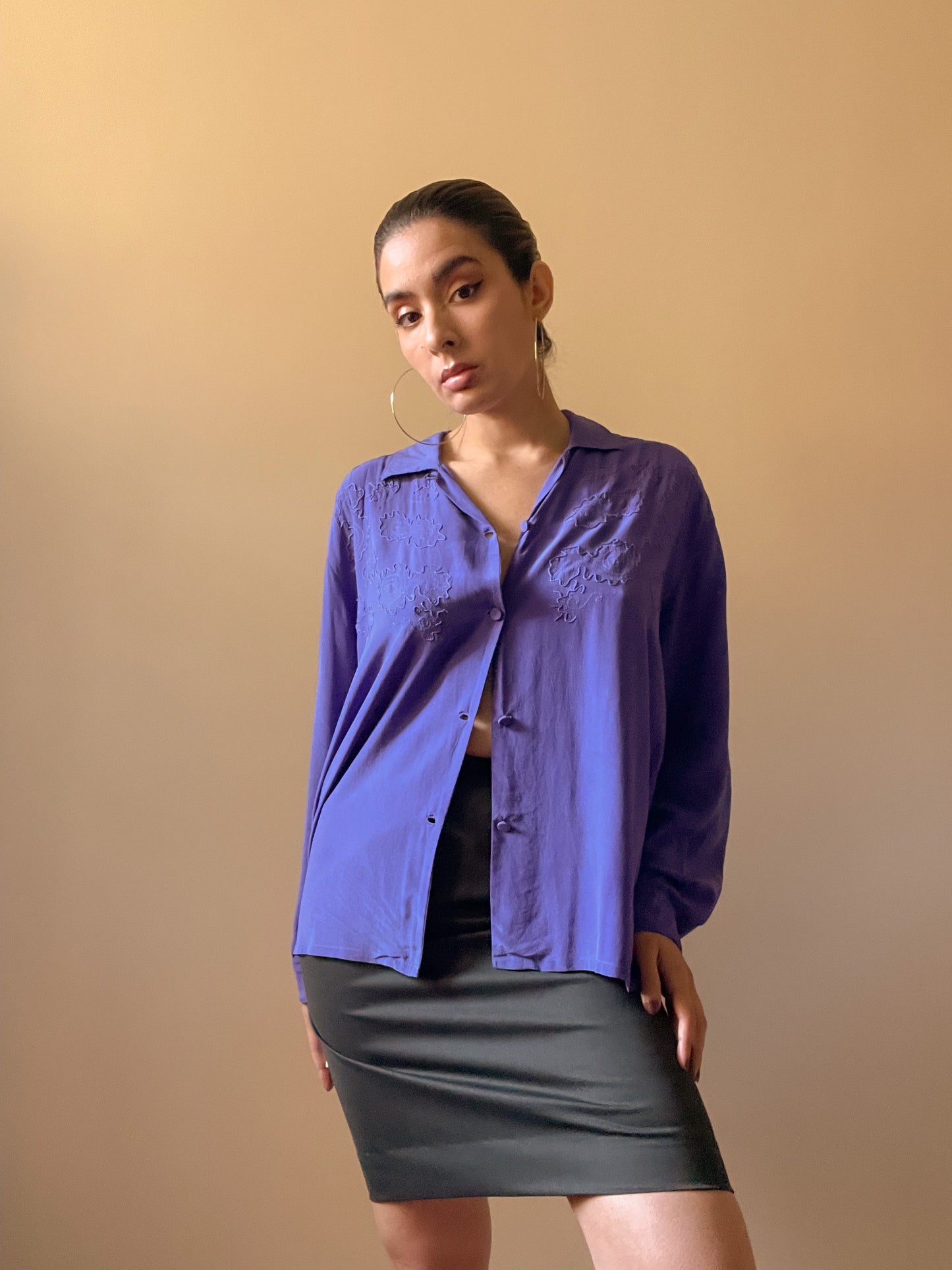 Vintage Swirl embroidered Blouse