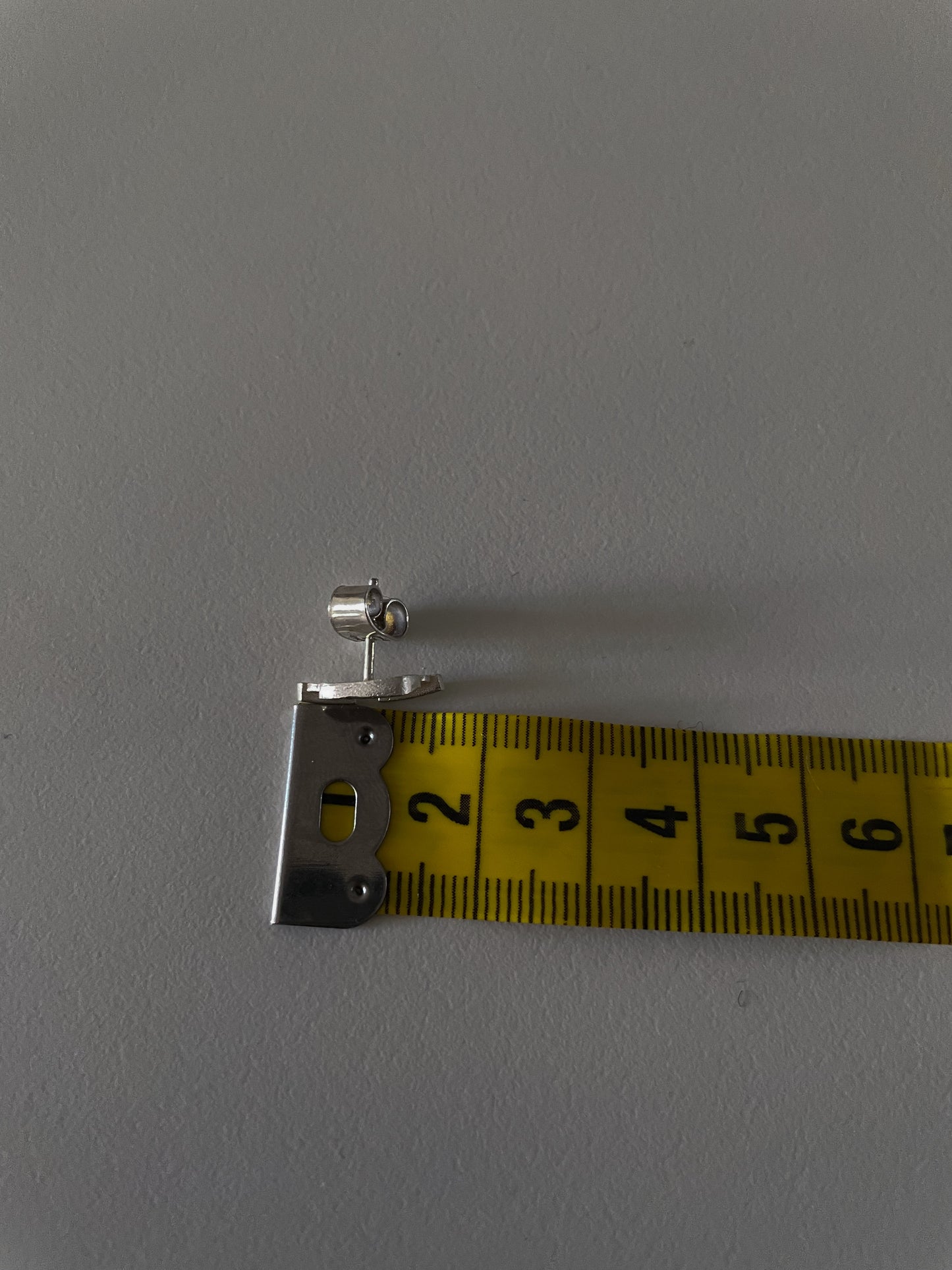 Vintage Designer Björn Weckstrom For Lapponia Sterling Silver Textured Stud Earrings S