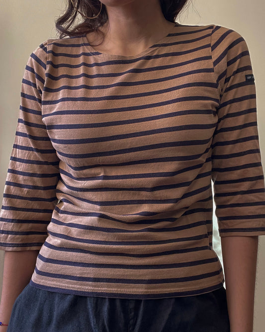 Preloved Brand Saint James Sailor Stripe Cotton Shirt