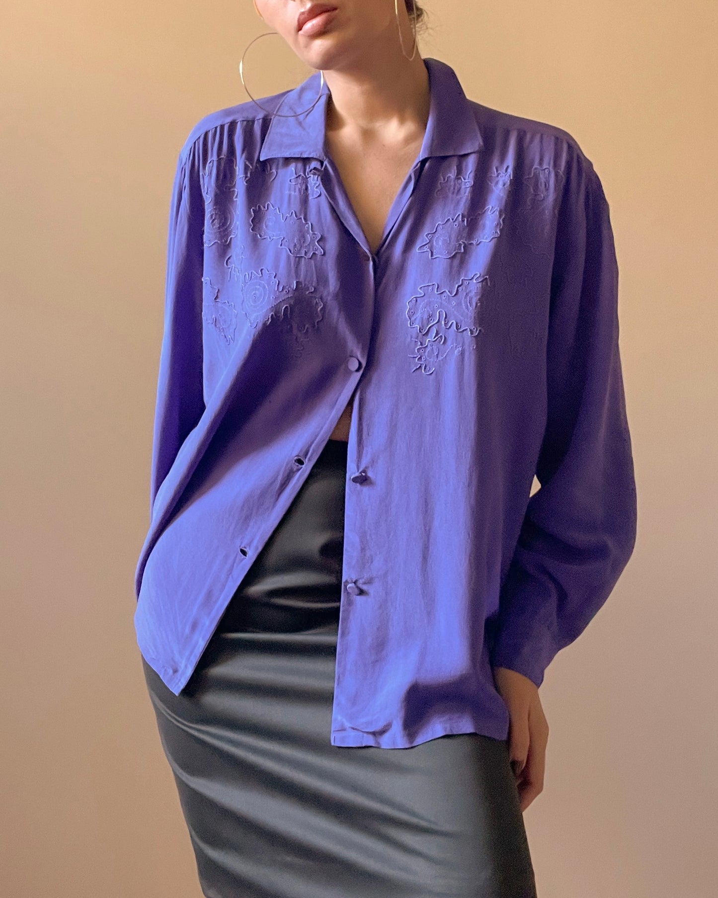 Vintage Swirl embroidered Blouse
