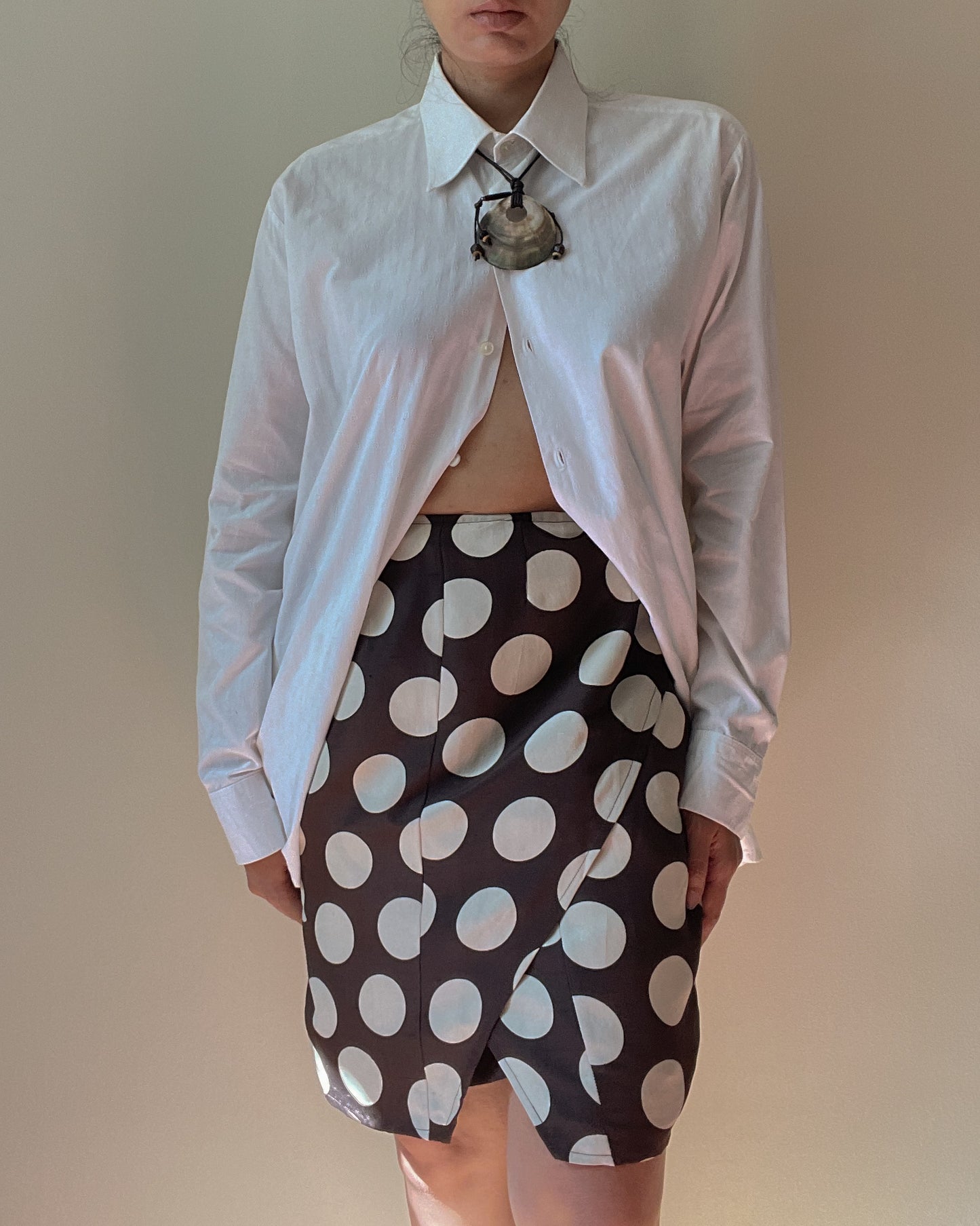 Vintage Relaxed Cufflink White Shirt in Cotton