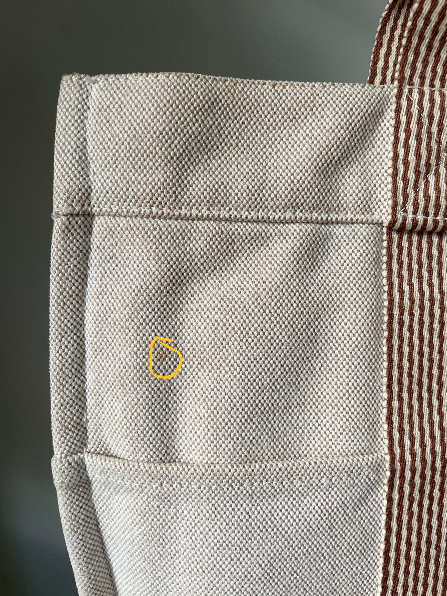 Vintage Hermès Cotton Canvas Tote Bag