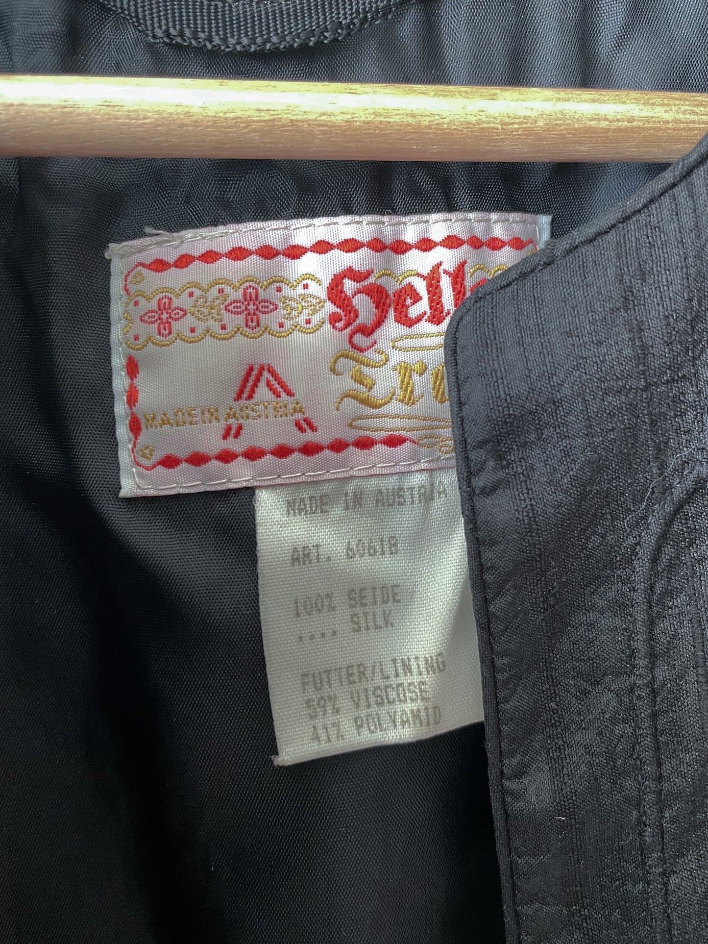 Vintage Silk Black Cropped Puff Sleeve Bolero Jacket