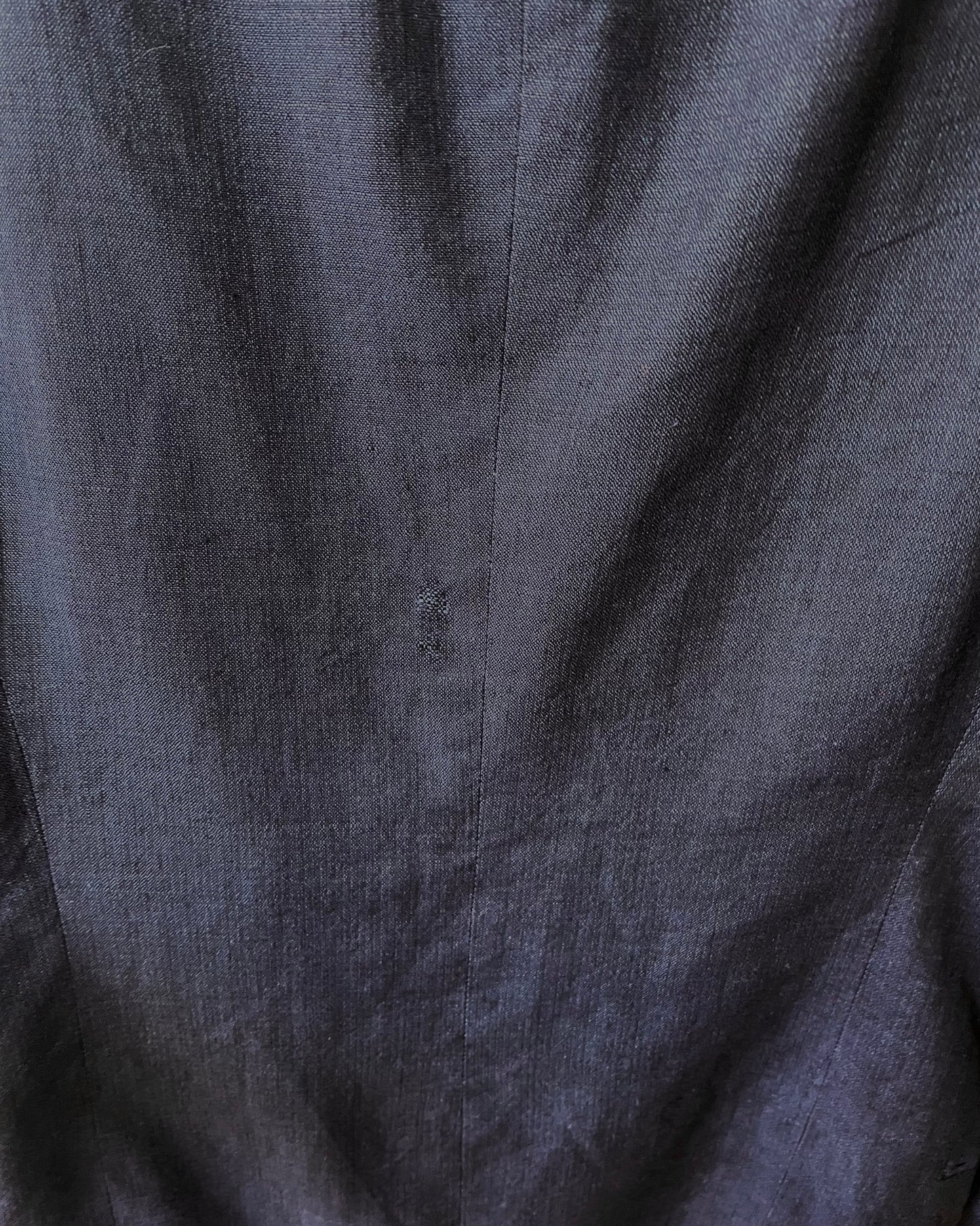 Vintage Oversized Navy Linen Blend Armani Blazer