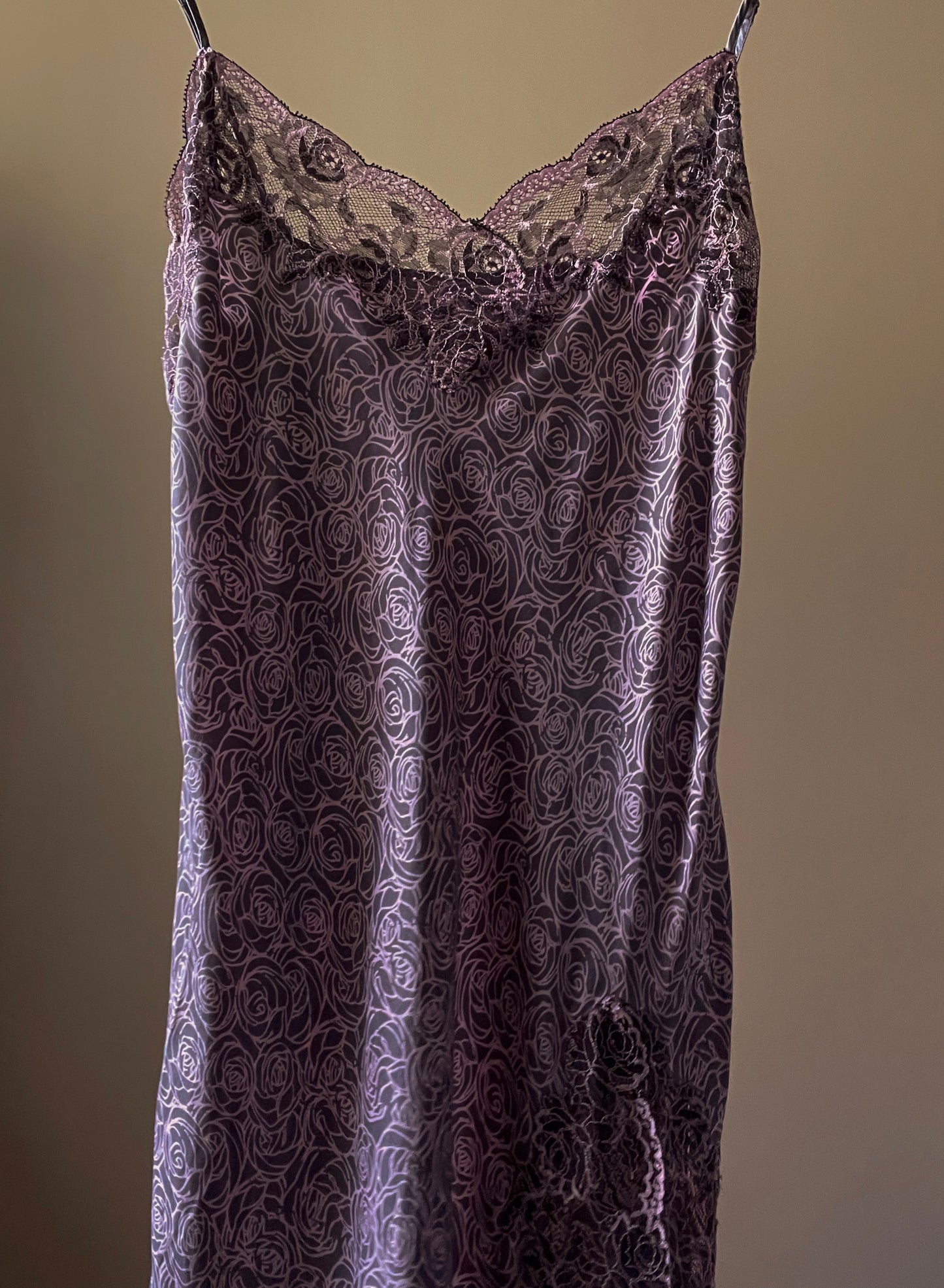 Vintage Lace Silk Slip Dress