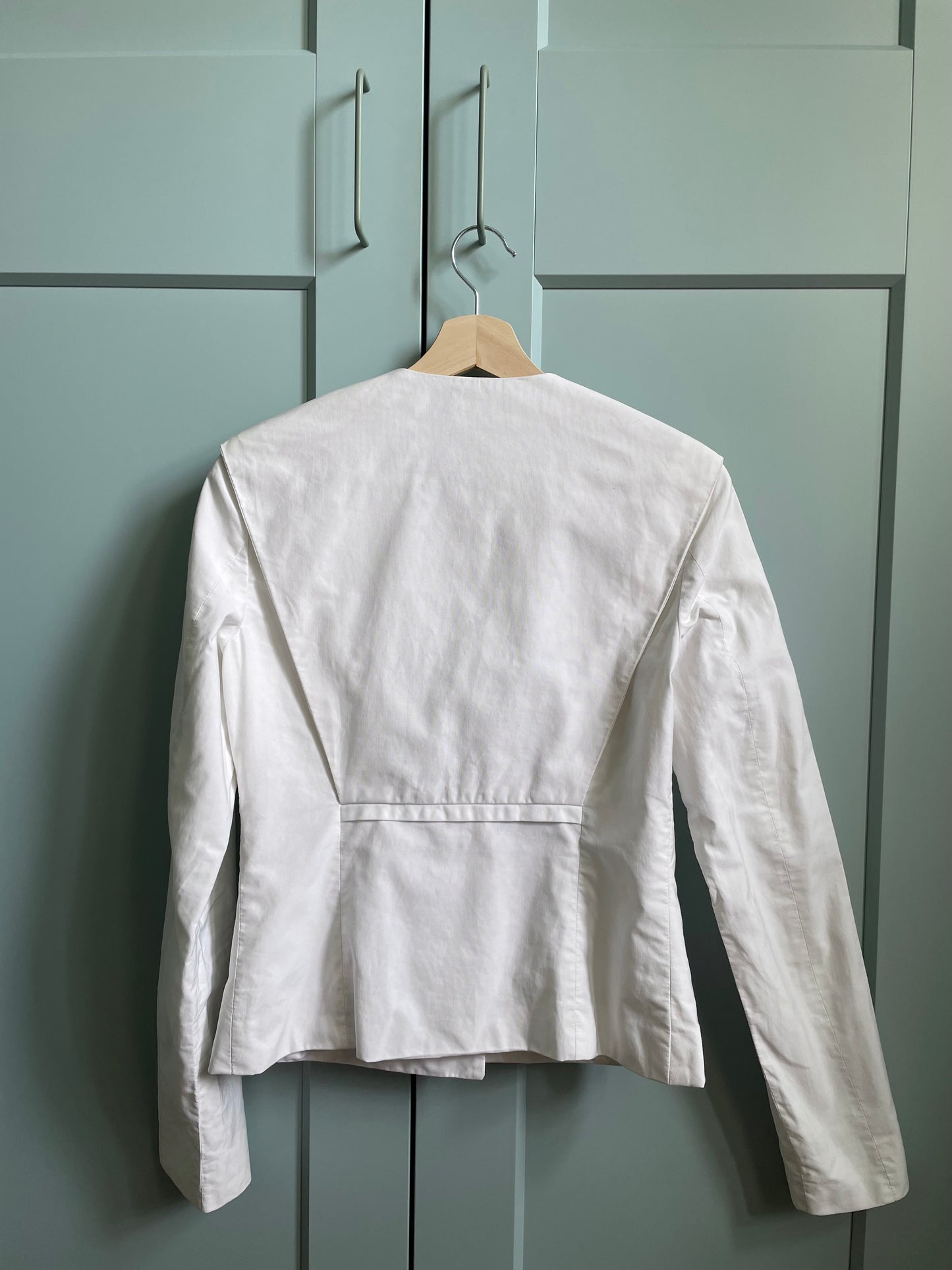 Preloved Designer Jil Sander White Cotton Jacket