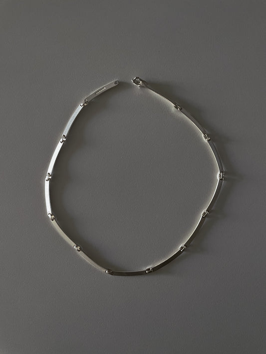 Vintage Designer Björn Weckstrom For Lapponia Sterling Silver Labyrinth Necklace