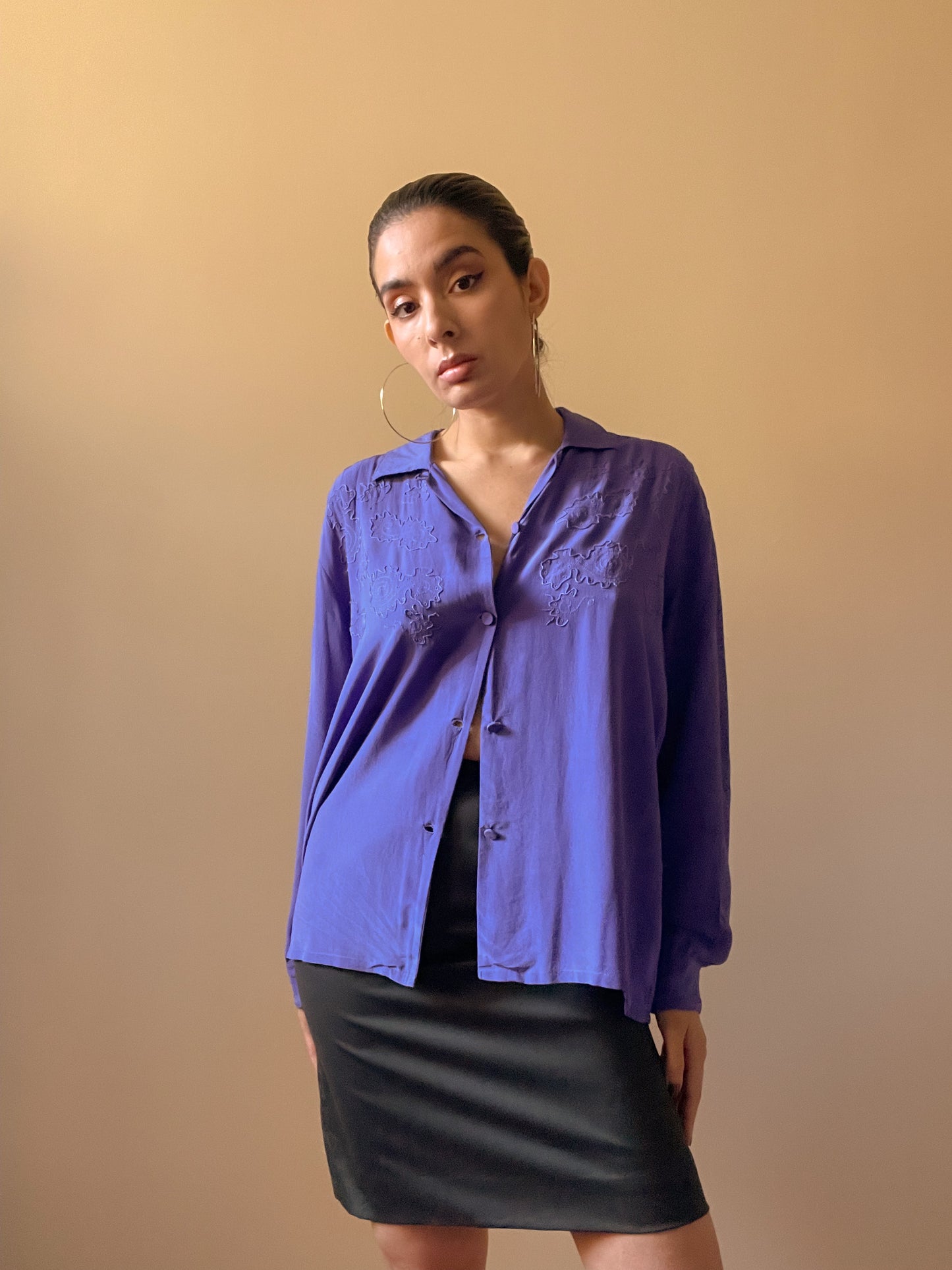 Vintage Swirl embroidered Blouse