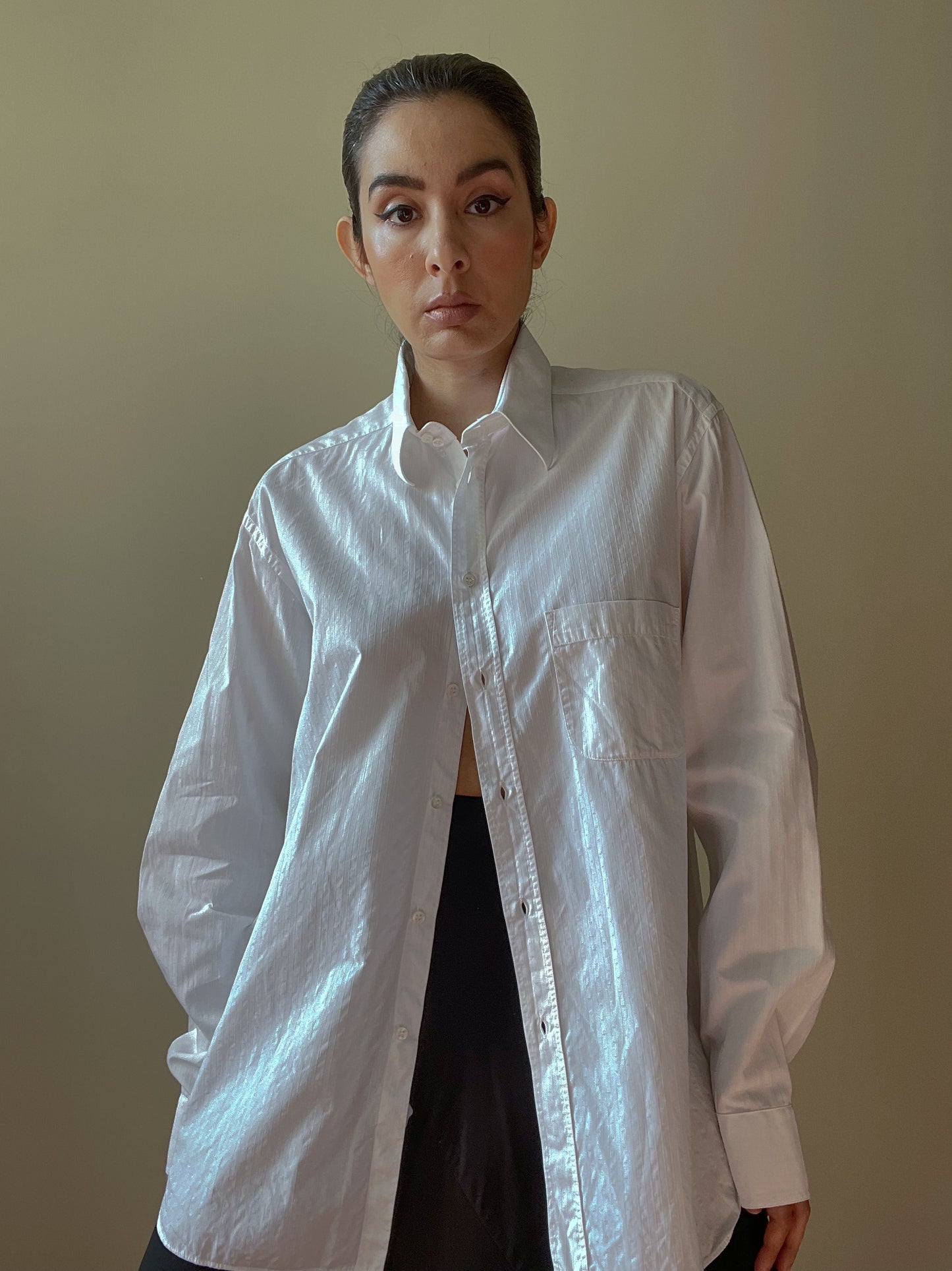 Vintage Designer Armani White Button Down Shirt