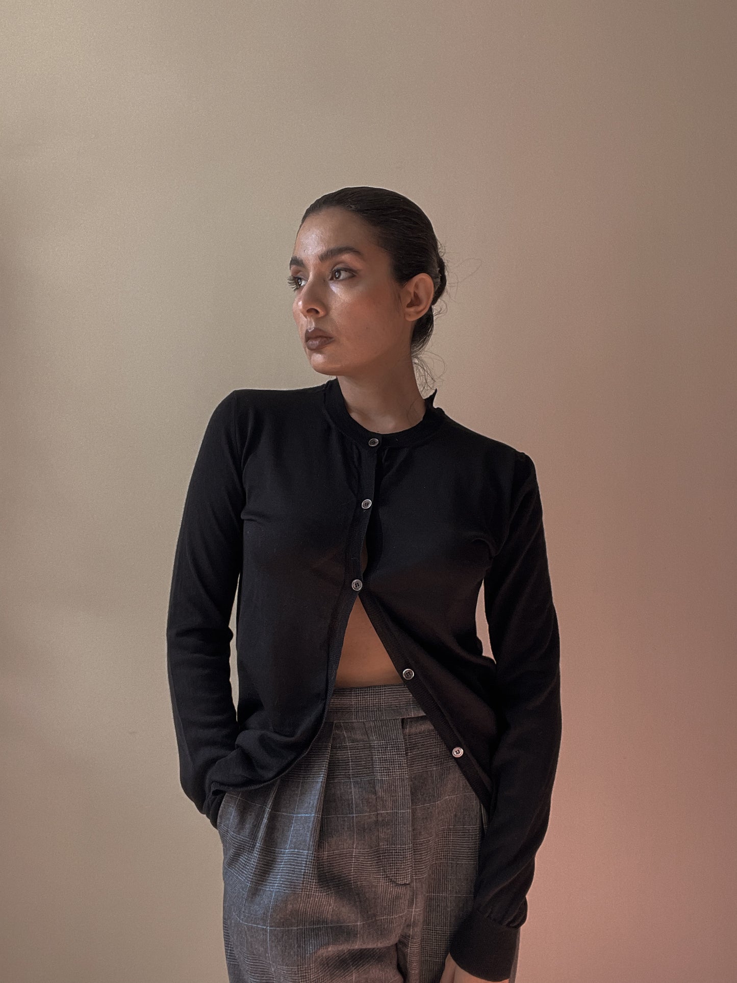Vintage Designer Marni Black Long Cardigan