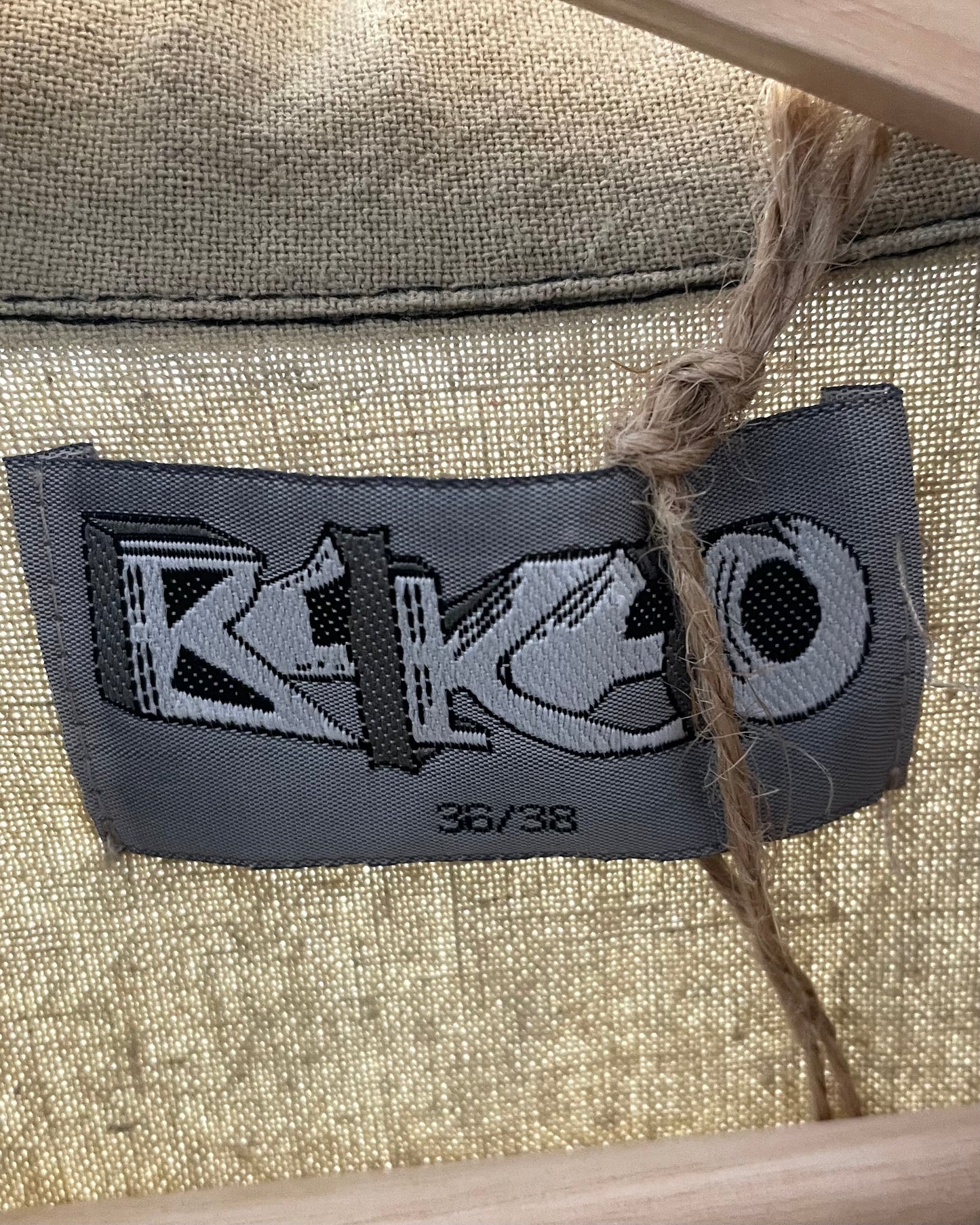 Vintage Finnish Brand Kiko Linen Blend Cutout Top