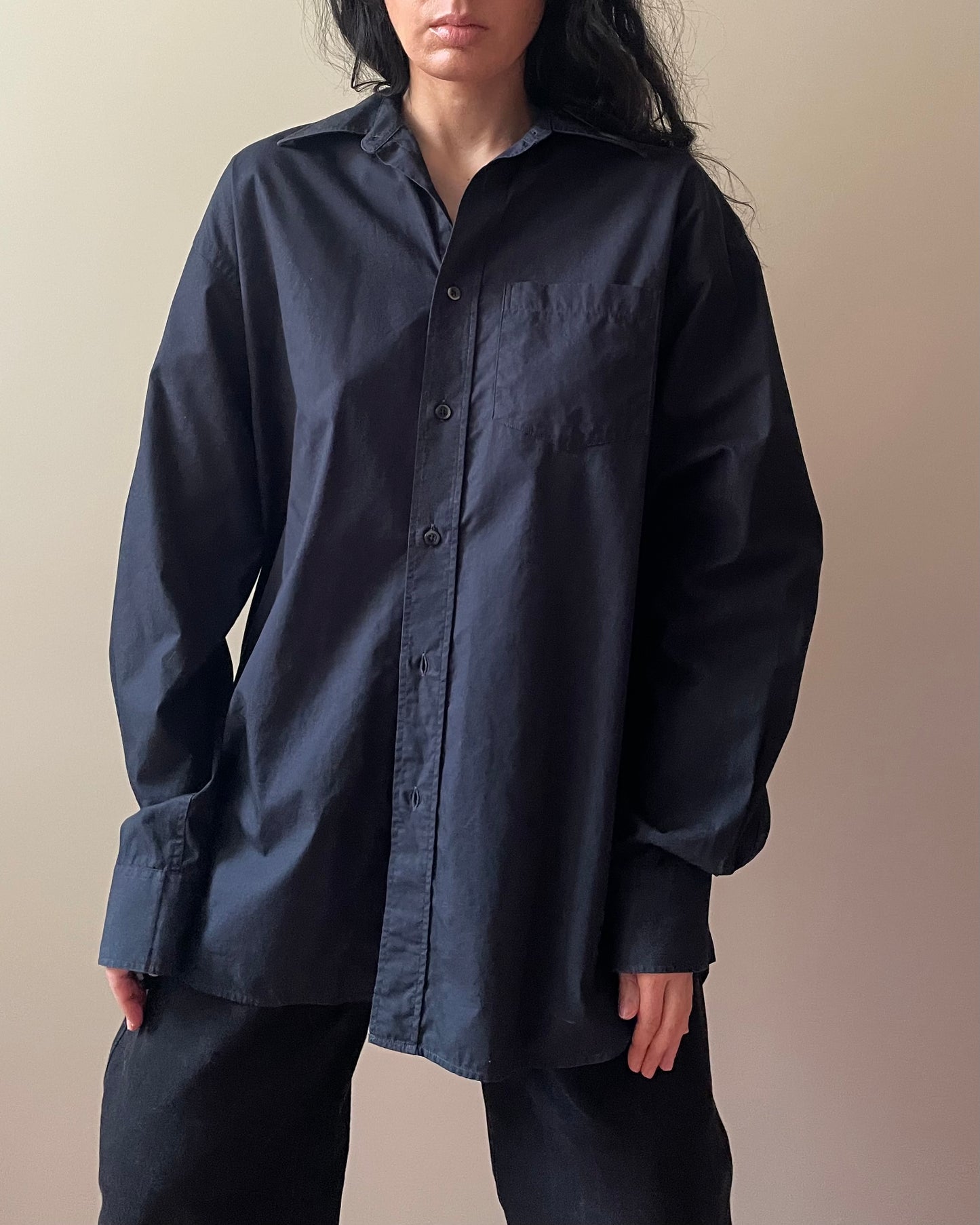 Vintage Banana Republic Black Cotton Shirt