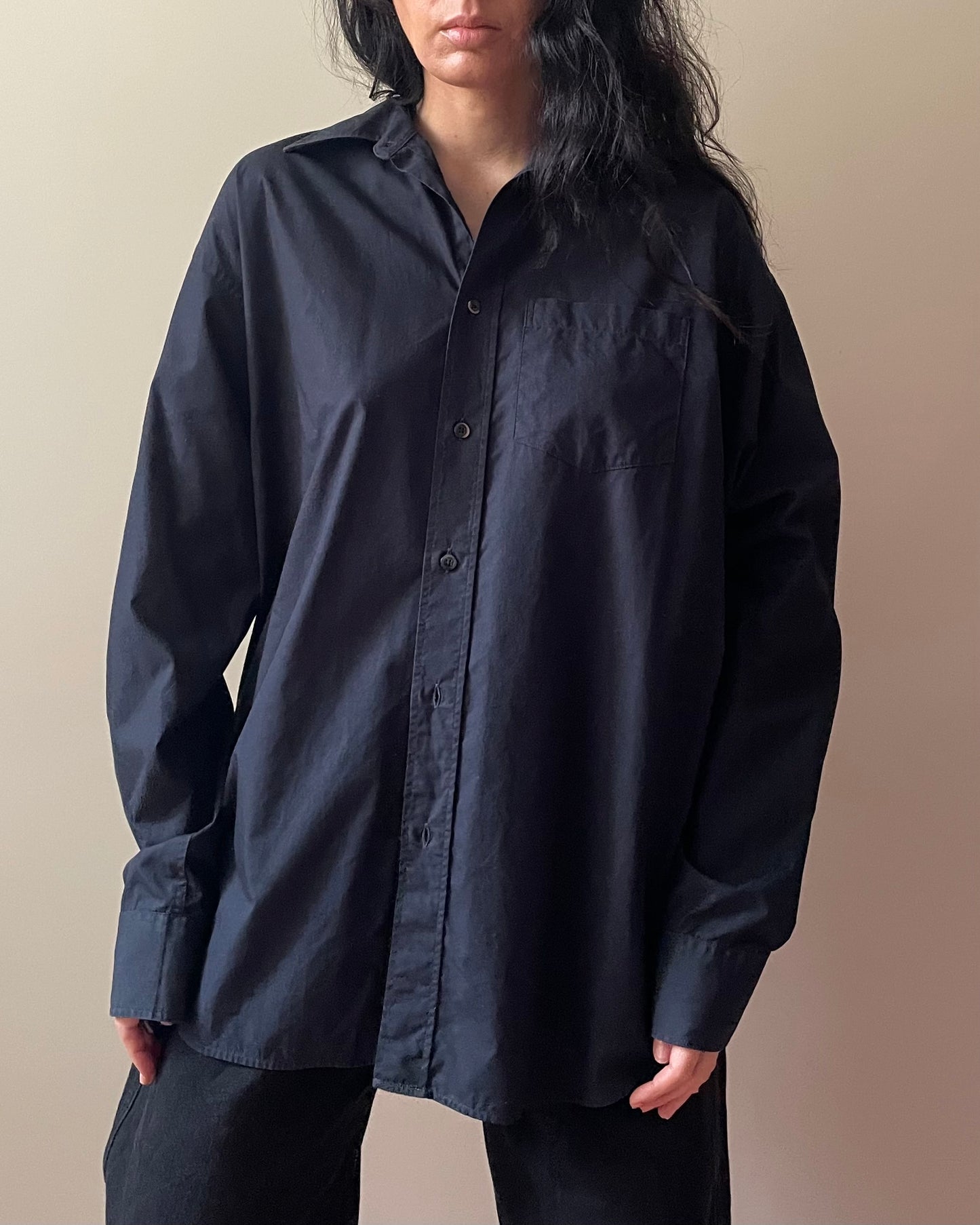 Vintage Banana Republic Black Cotton Shirt