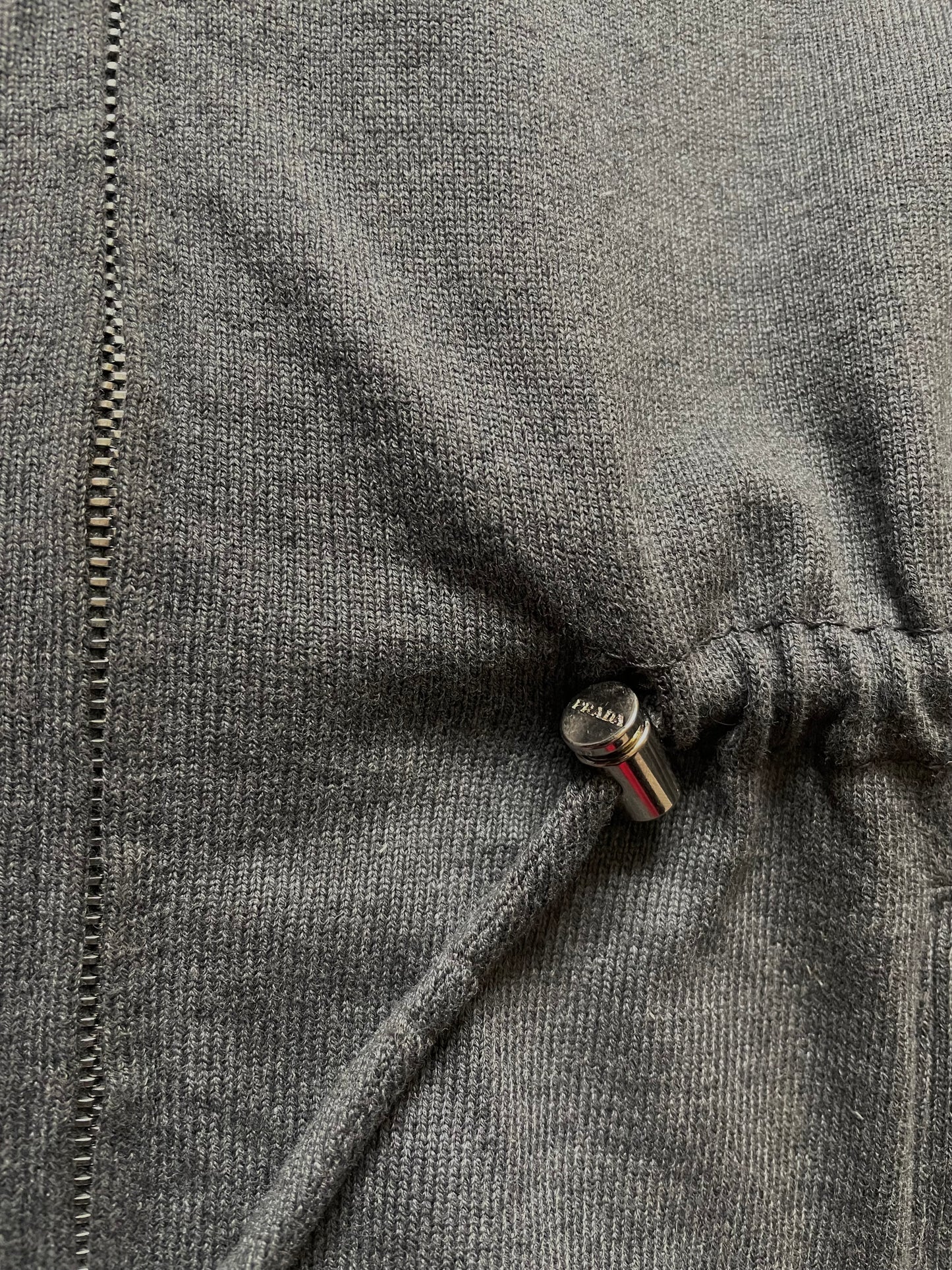 Vintage Prada Cotton Knit Zip Jacket