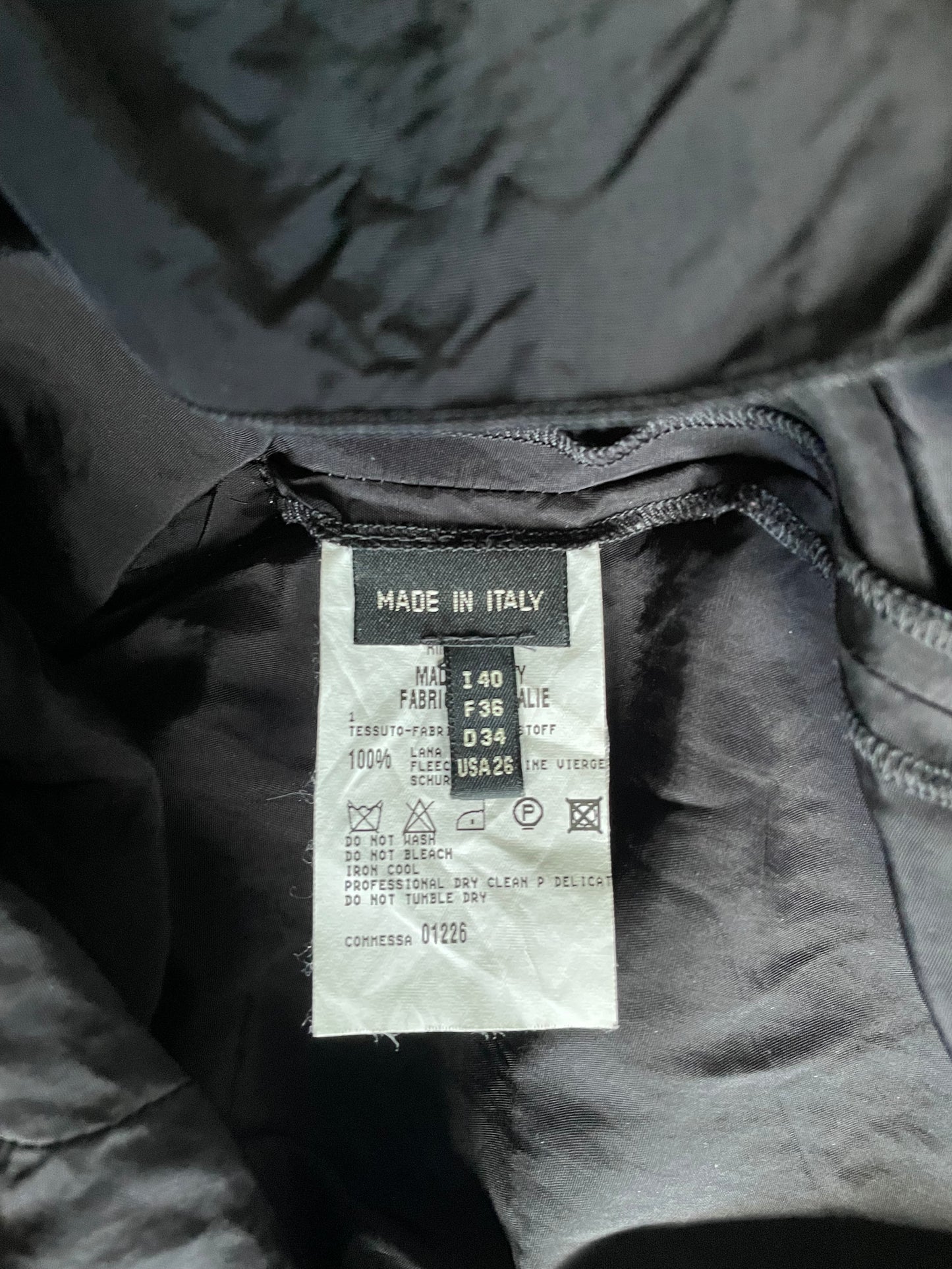 Vintage Designer Marithé + François Girbaud Black Wool Panel Skirt
