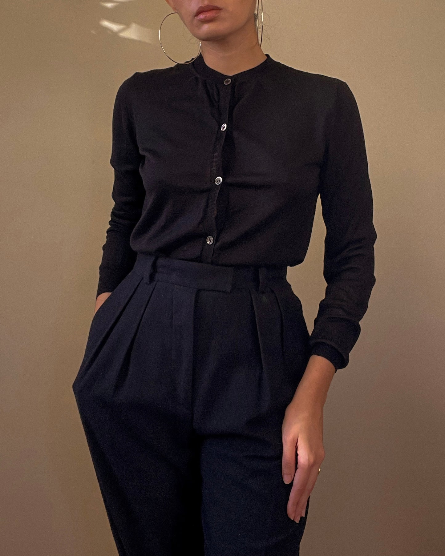 Vintage Designer Marni Black Long Cardigan