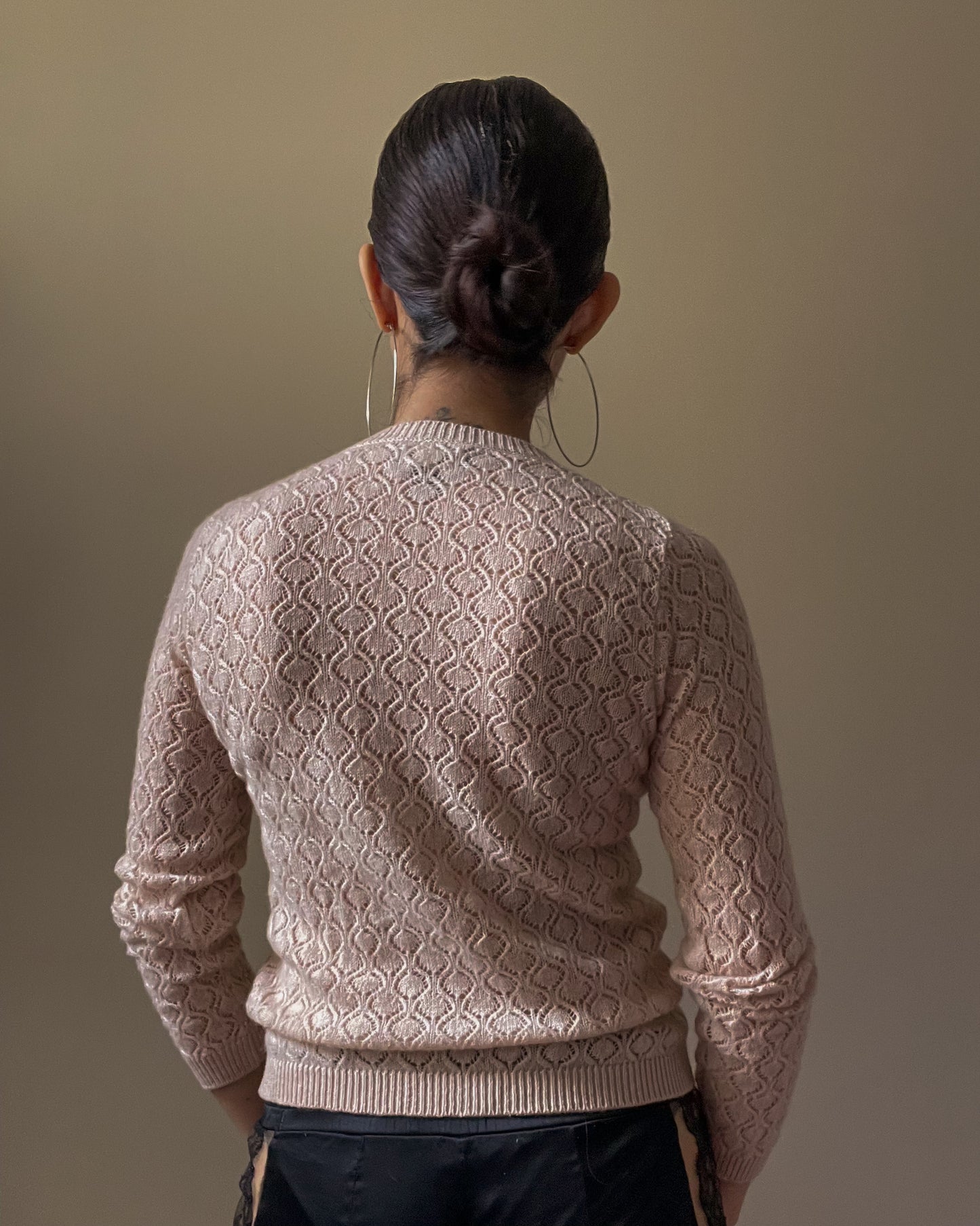 marc jacobs womens cashmere knit sweater backside view