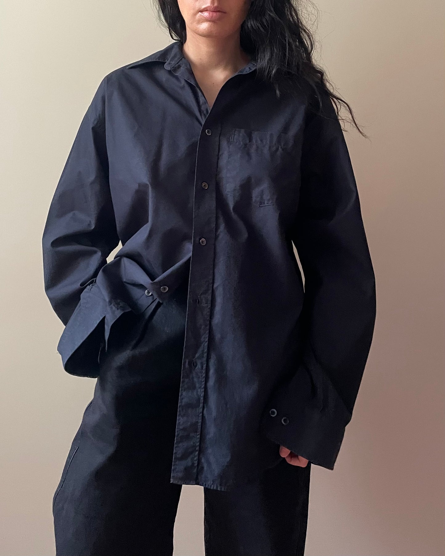 Vintage Banana Republic Black Cotton Shirt