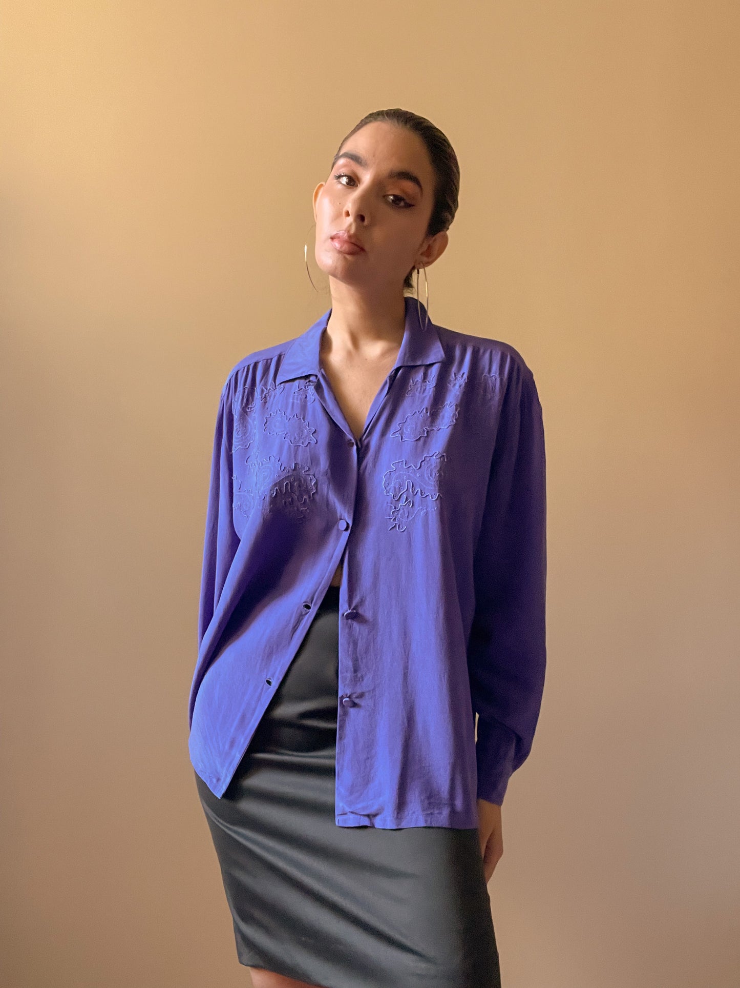 Vintage Swirl embroidered Blouse