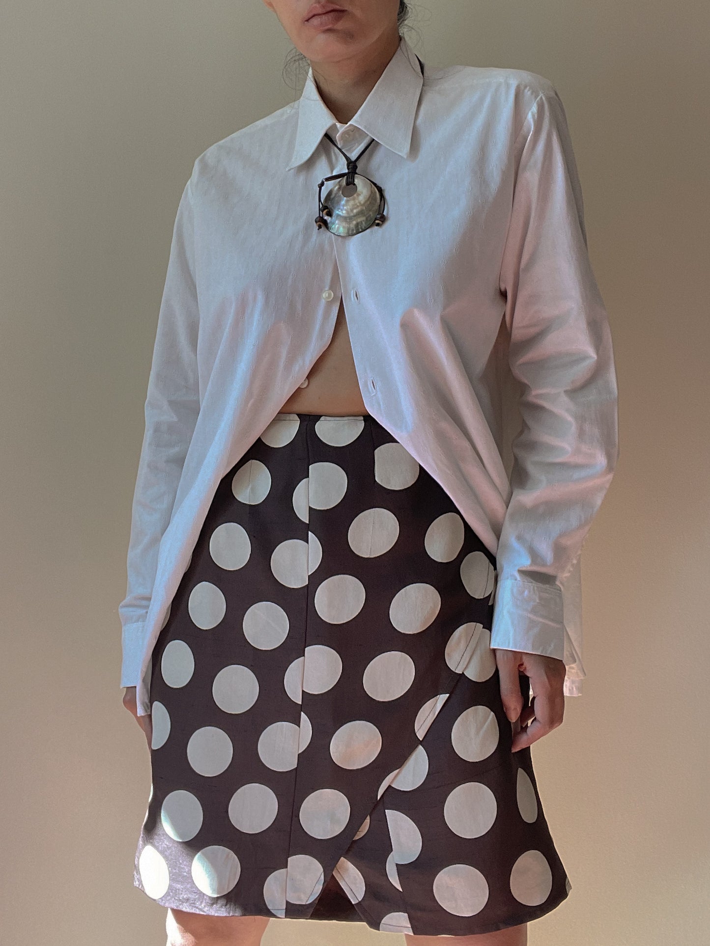 Vintage Relaxed Cufflink White Shirt in Cotton