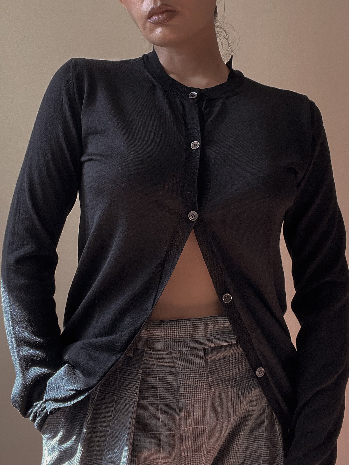 Vintage Designer Marni Black Long Cardigan