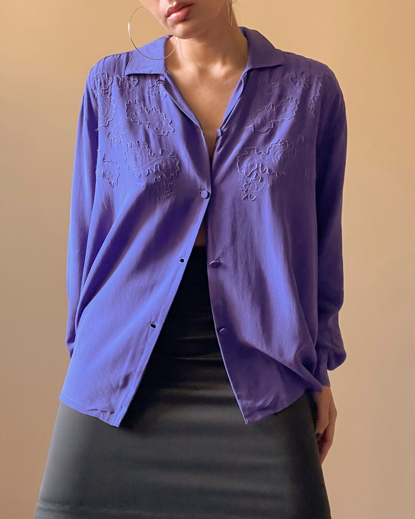 Vintage Swirl embroidered Blouse