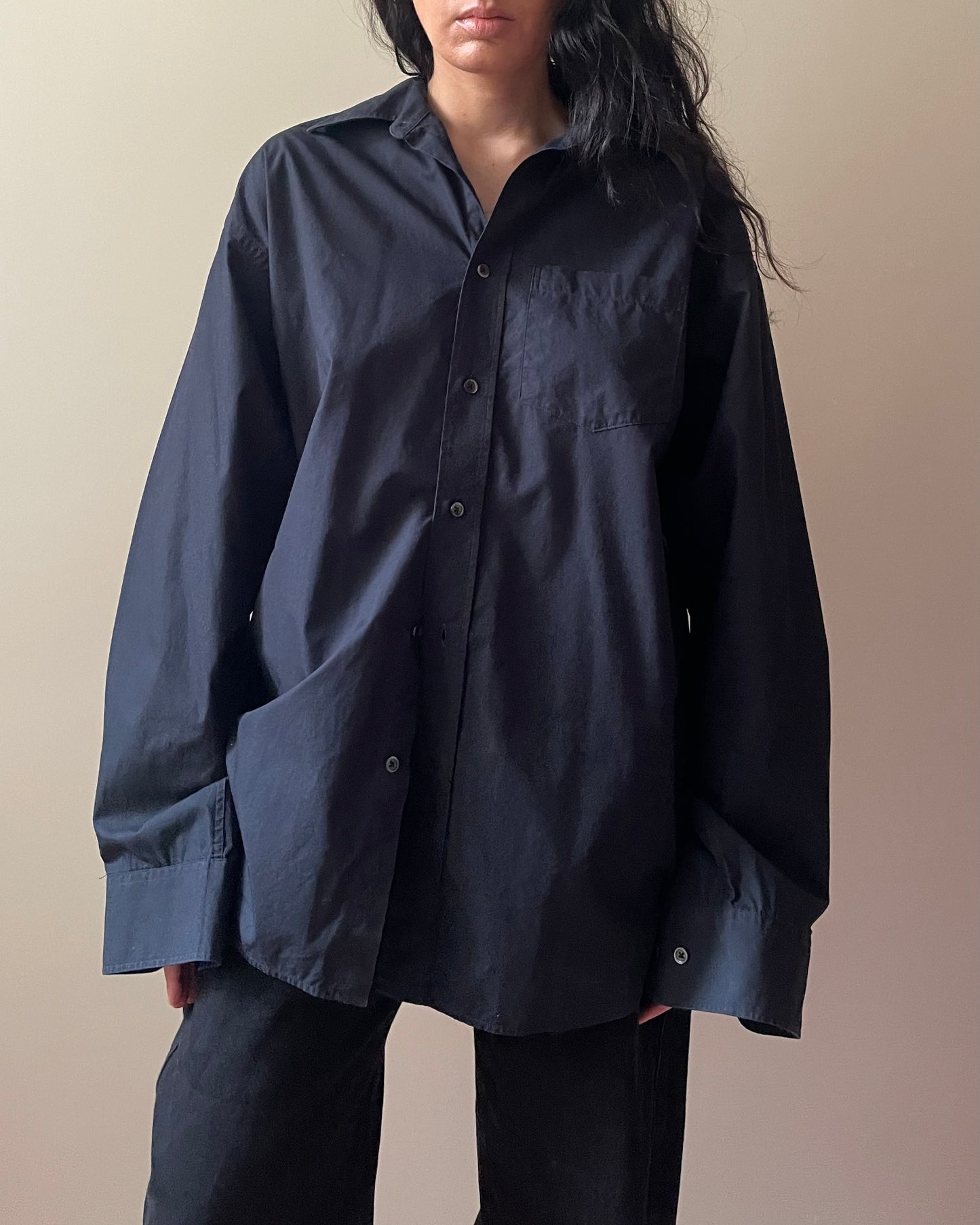 Vintage Banana Republic Black Cotton Shirt