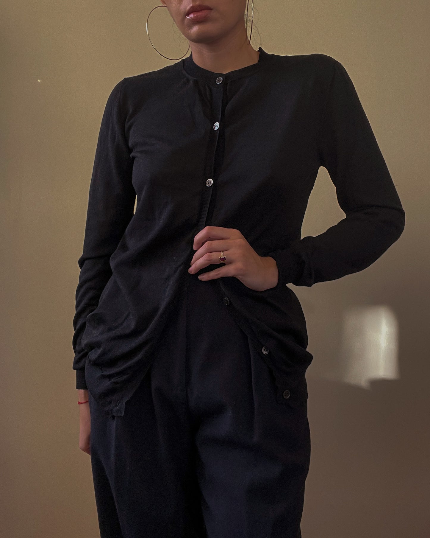 Vintage Designer Marni Black Long Cardigan