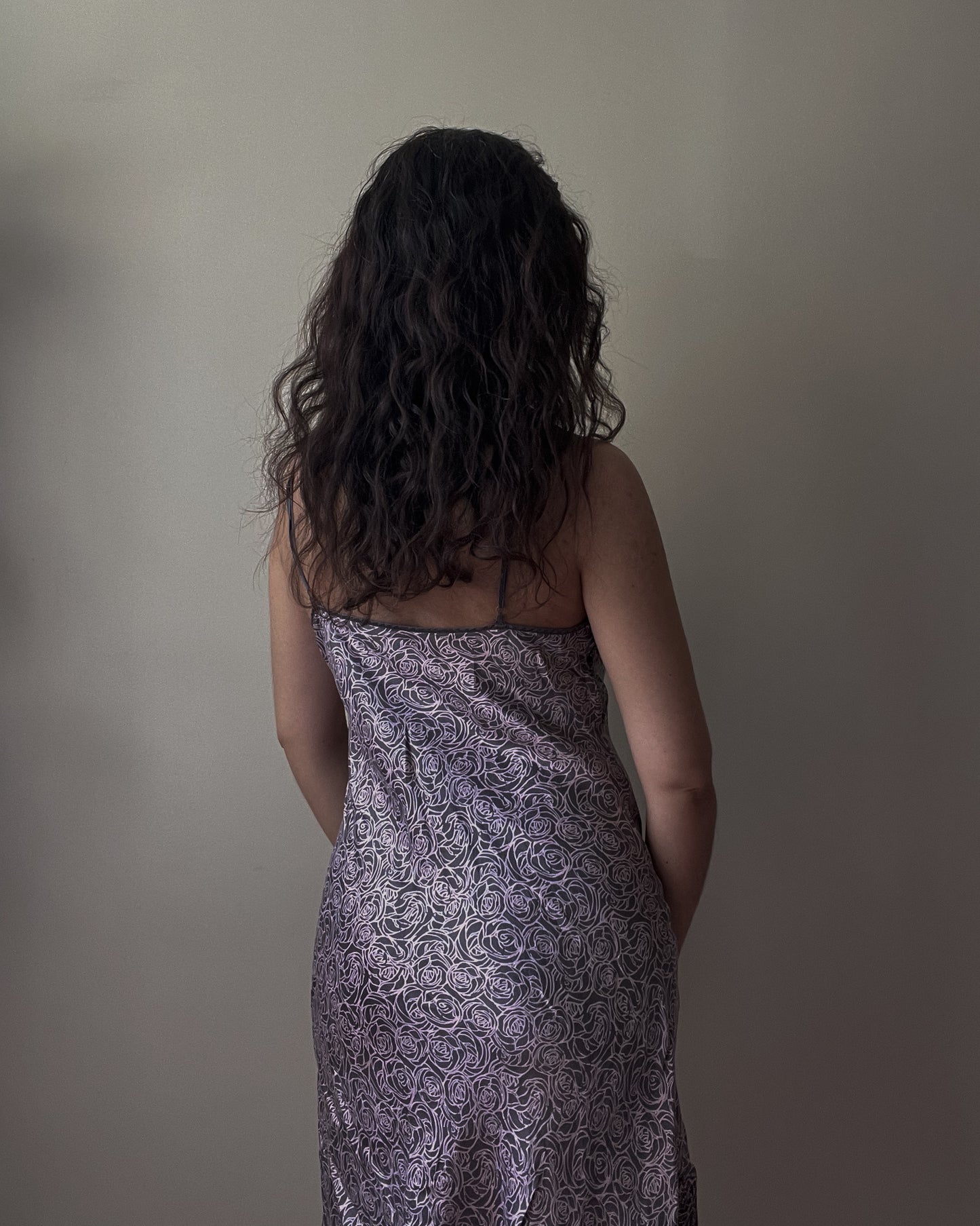 Vintage Lace Silk Slip Dress