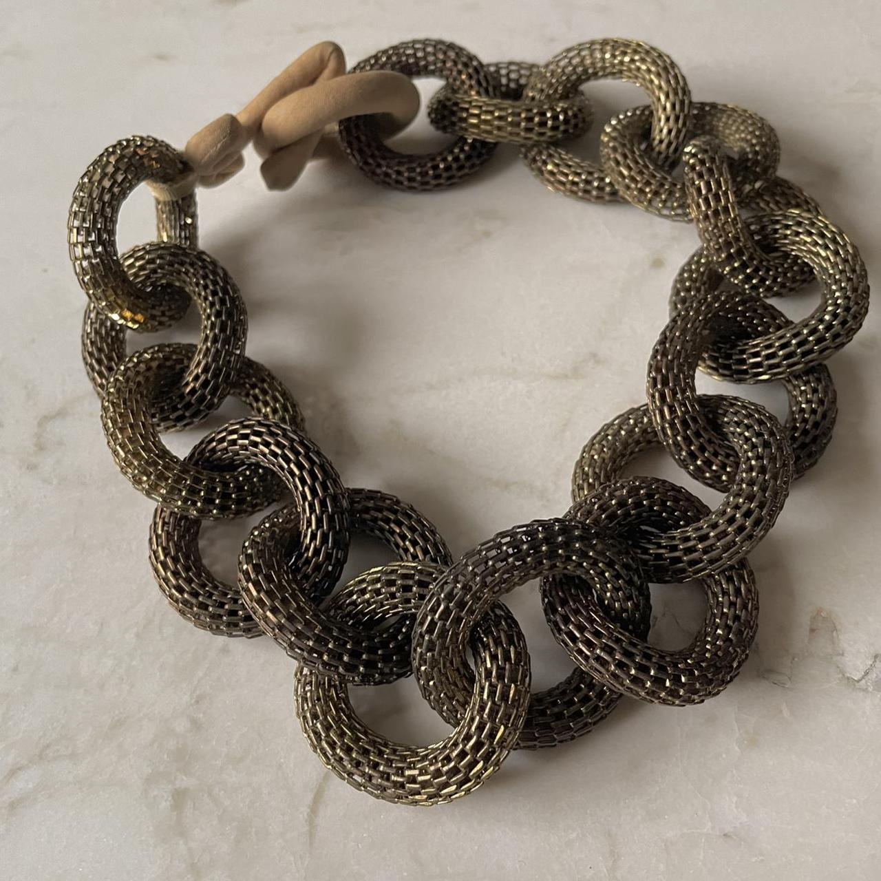 Vintage Mesh Link Choker Necklace