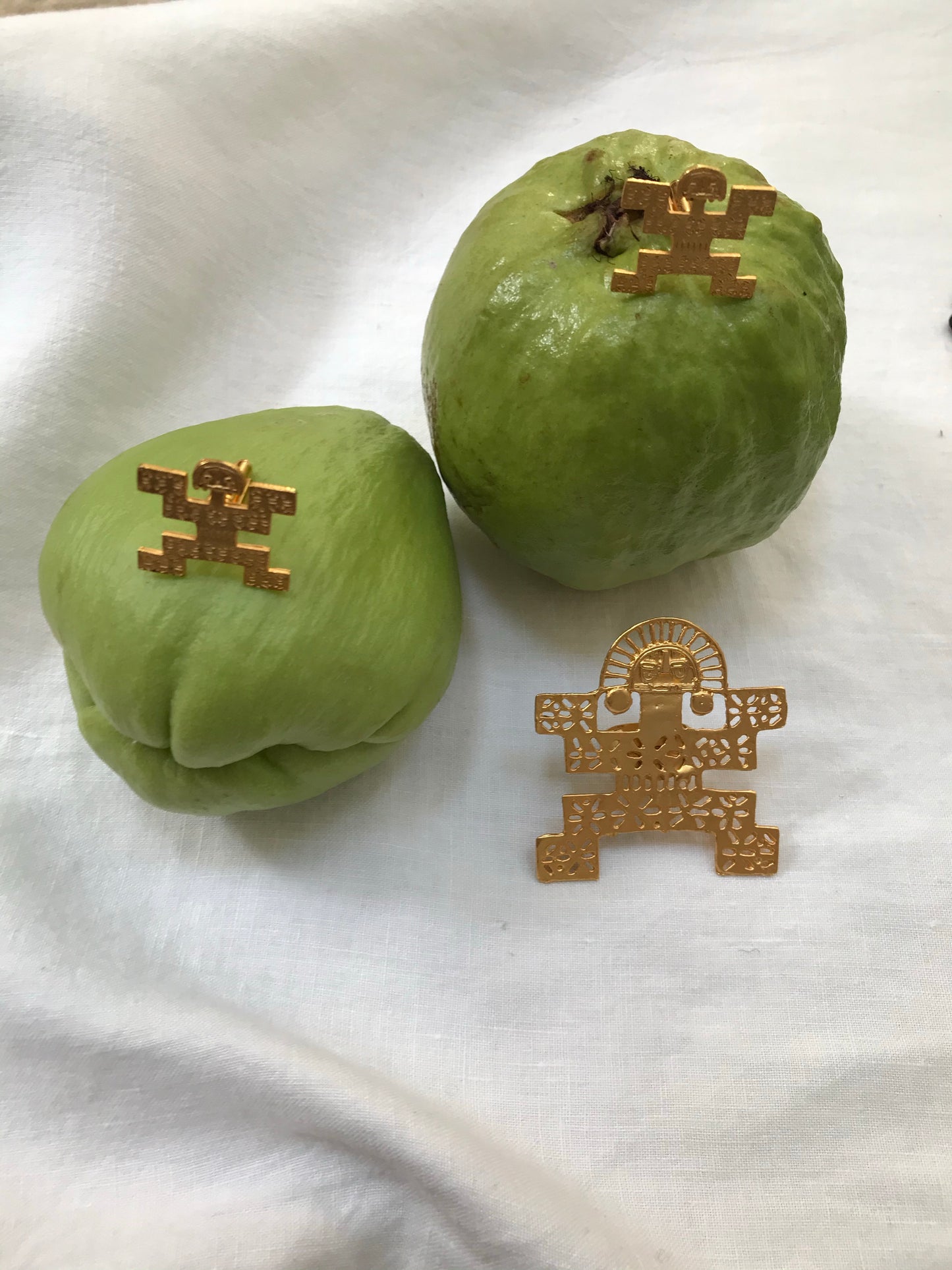 Artisanal Colombian Jaguar Cufflinks