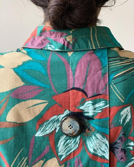 Suit of Lights Vintage Wrap Jacket With Tropical Print 4