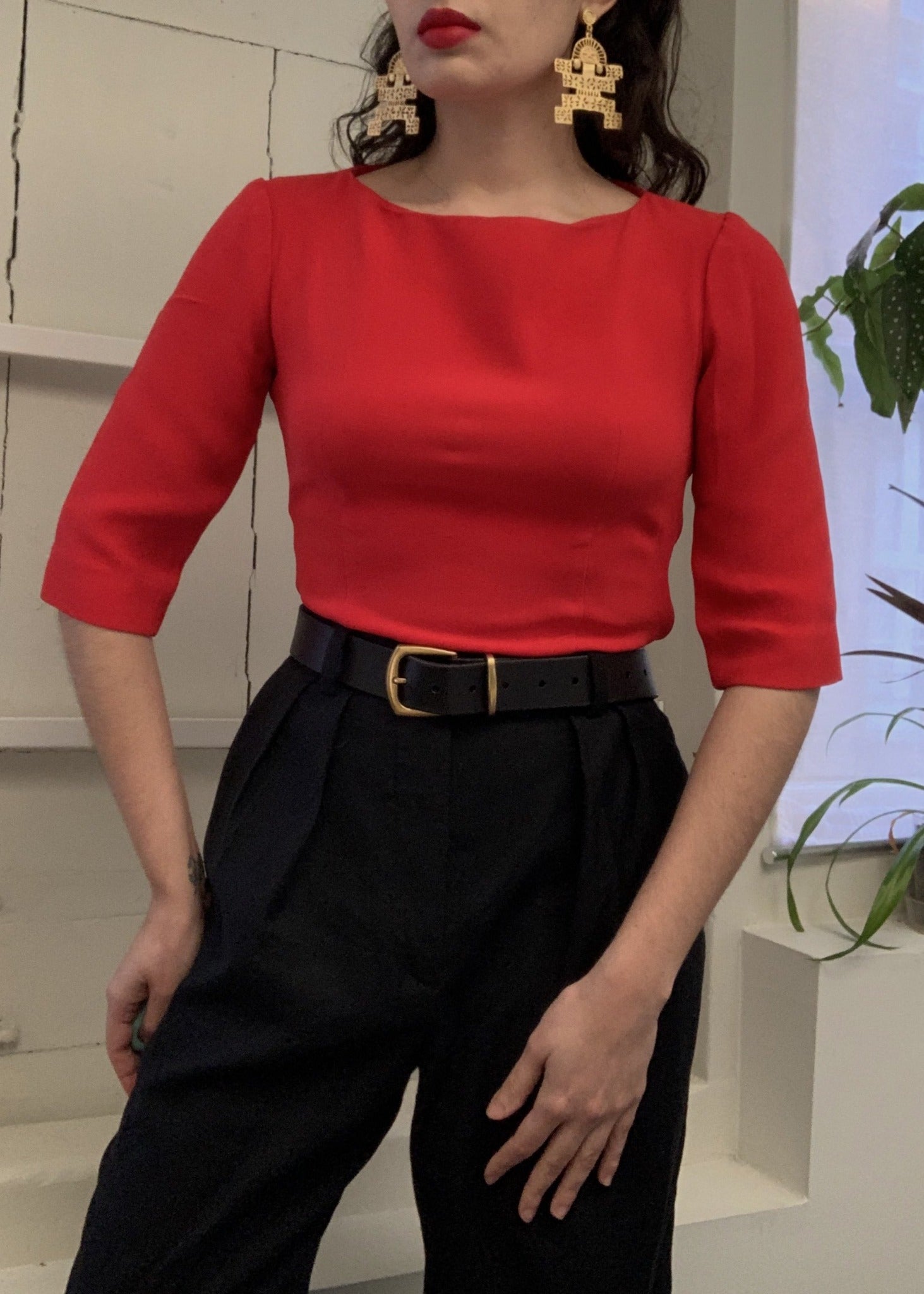 Suit of Lights Handmade Repurposed Silk Blouse 3
