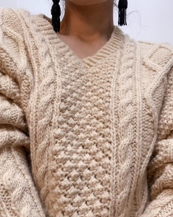 Suit of Lights Vintage Chunky Knit Wool Sweater Image 2