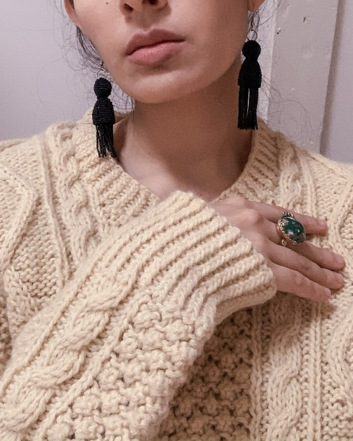 Suit of Lights Vintage Chunky Knit Wool Sweater Image 4