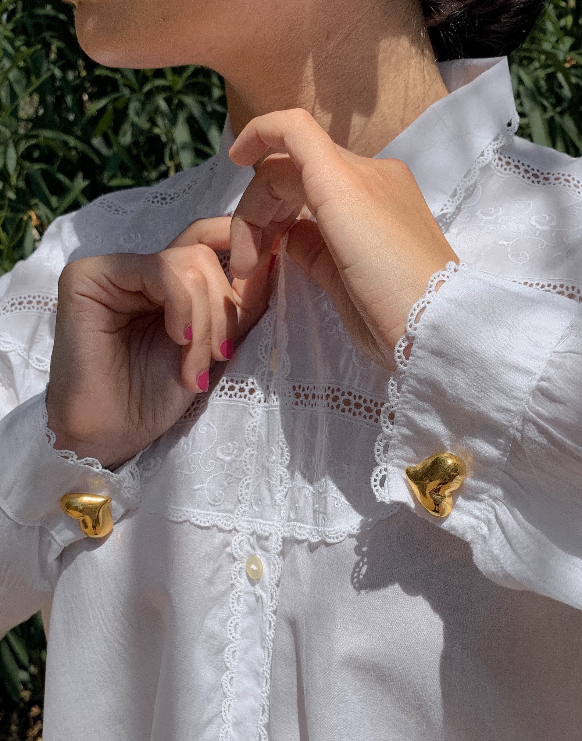 Suit of Lights Vintage Cotton Embroidered Blouse 4