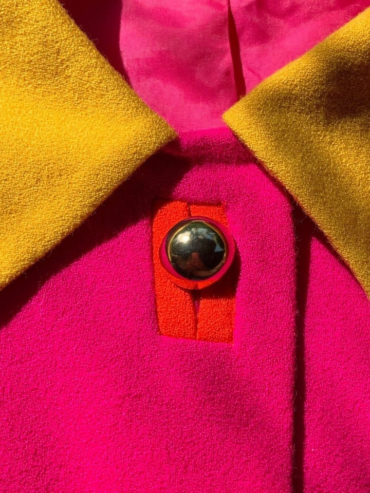 Suit of Lights Vintage Colorblock Wool Blazer Image 5